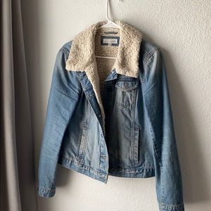 Ann Taylor LOFT Sherpa Jean jacket